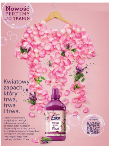 PERFUMY DO TKANIN EDEN FLORAL 720ml 36 PRAŃ