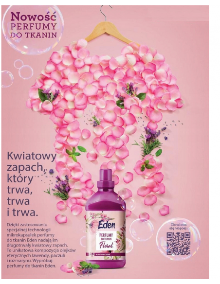 PERFUMY DO TKANIN EDEN FLORAL 720ml 36 PRAŃ