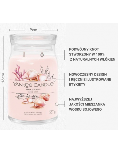 Świeca Yankee Candle  PINK SANDS 567 g