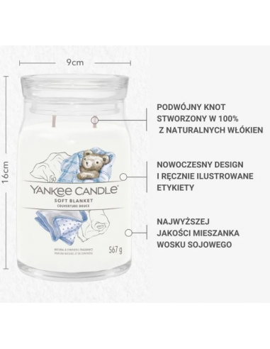 Świeca Yankee Candle SOFT BLANKET 567 g