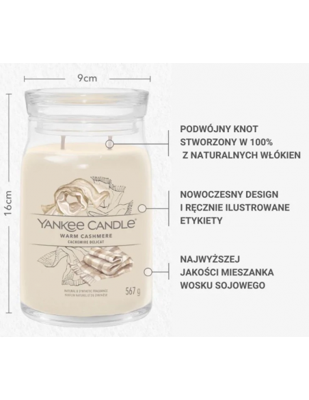 Świeca Yankee Candle WARM CASHMERE 567 g