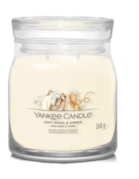 Świeca Yankee Candle SOFT WOOL & AMBER 368 g