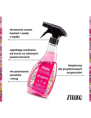 ZIELKO Płyn do kabin prysznicowych WINOGRONO...