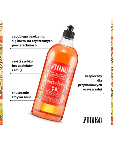 ZIELKO Płyn do mycia podłóg RABARBAR 1l