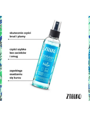 ZIELKO Płyn do mycia ekranów MIĘTA 200 ml