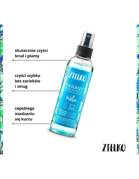 ZIELKO Płyn do mycia ekranów MIĘTA 200 ml