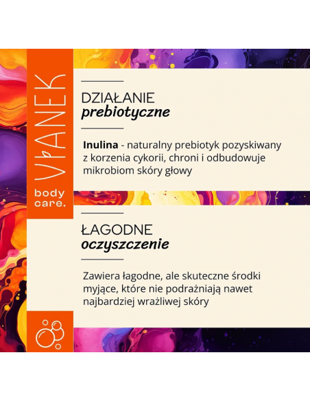 VIANEK Prebiotyczny żel pod prysznic łagodzący 400 ml