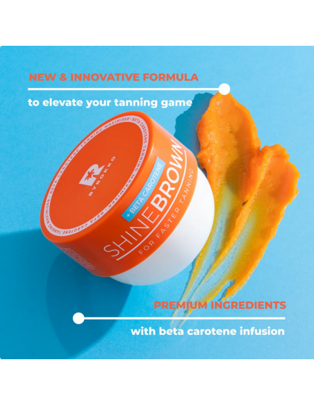 BYROKKO Shine Brown Krem wzmacniający opaleniznę z beta karotenem dla głębszej i ciemniejszej opalenizny 210ml