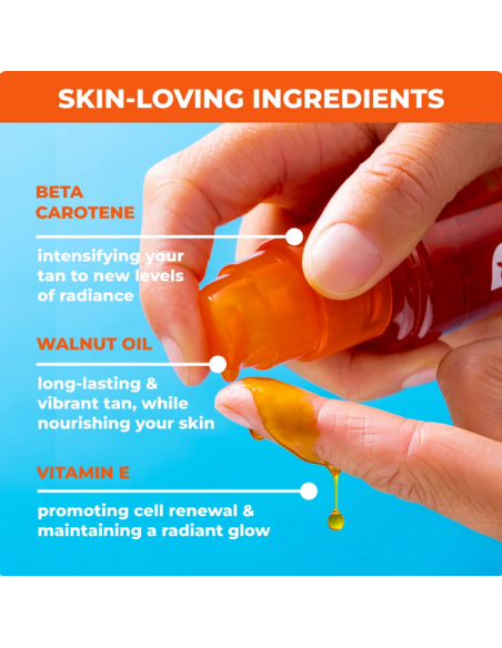BYROKKO SHINE BROWN Olejek do opalania BETA CAROTENE 0 SPF 150 ml