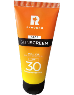 BYROKKO Shine brown FACE Sunscreen SPF 30 Krem chroniący...