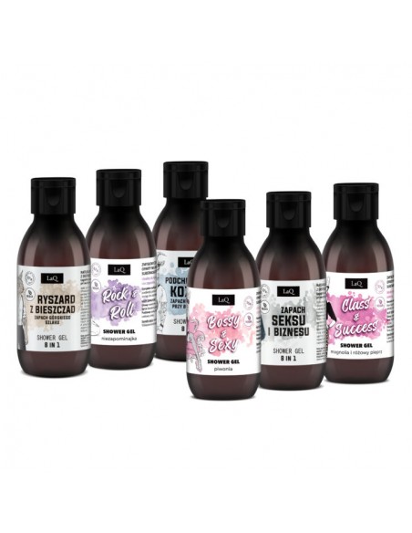 LaQ Zestaw Mini Mix zestaw żeli pod prysznic dla dwojga 6x100ml