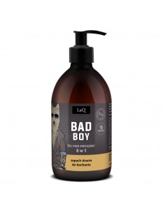 LAQ Żel pod prysznic 8 w 1 BAD BOY CZARNY MAT 500 ml