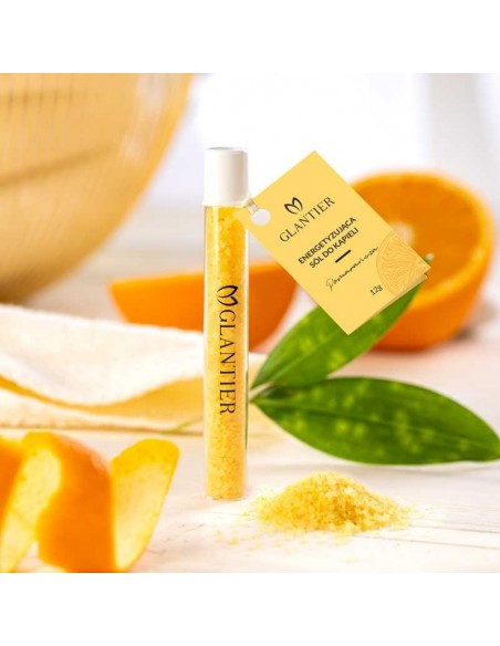 Glantier Energetyzująca sól do kąpieli Pomarańcza - 12g