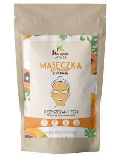 Kvaas maseczka do twarzy z papają 100g