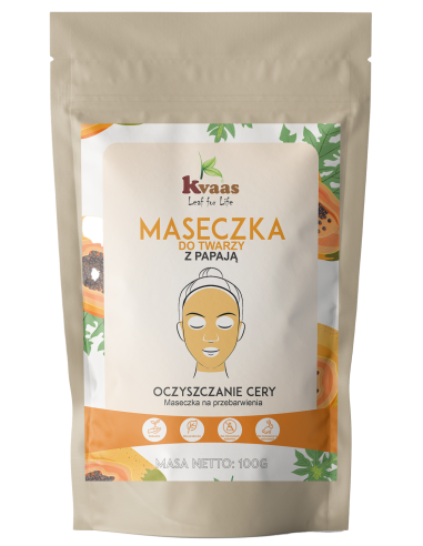 Kvaas maseczka do twarzy z papają 100g