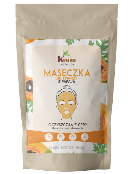 Kvaas maseczka do twarzy z papają 100g