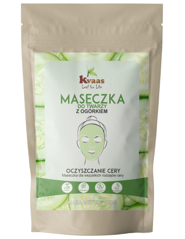 Kvaas maseczka do twarzy z ogórkiem 100g