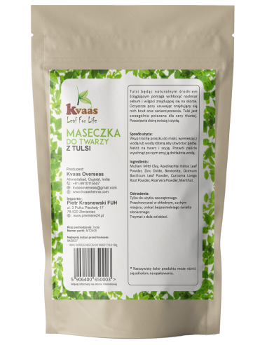 Kvaas Maseczka do twarzy z Tulsi 100g