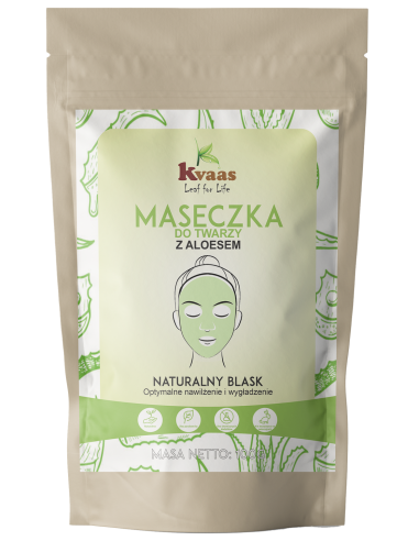 Kvaas Maseczka do twarzy z aloesem 100g