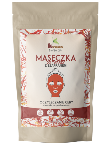 Kvaas Maseczka do twarzy z szafranem 100g