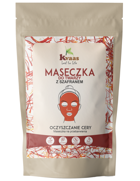 Kvaas Maseczka do twarzy z szafranem 100g