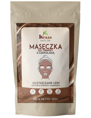 Kvaas Maseczka do twarzy z czekoladą 100g