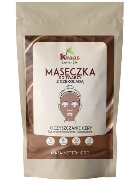 Kvaas Maseczka do twarzy z czekoladą 100g