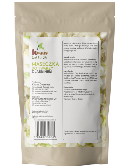 Kvaas Maseczka do twarzy z jaśminem 100g