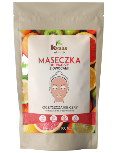 Kvaas Maseczka do twarzy z owocami 100g