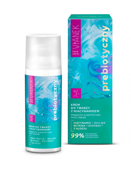 VIANEK Prebiotyczny Krem do twarzy z niacynamidem 50 ml