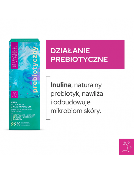 VIANEK Prebiotyczny Krem do twarzy z niacynamidem 50 ml