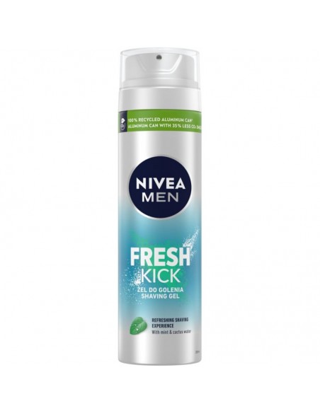 Nivea Men Fresh Kick Odświeżający Żel do Golenia 200ML