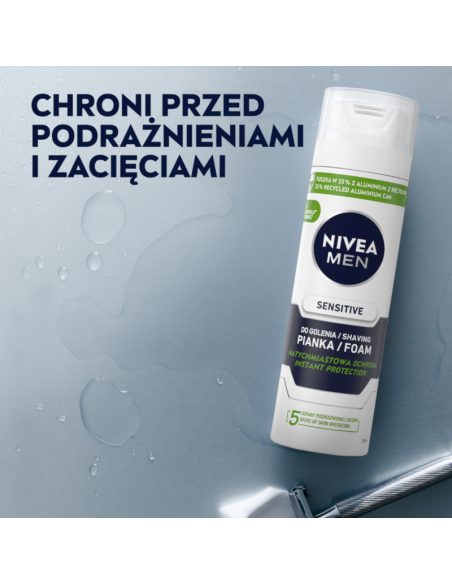 Nivea Men Sensitive Łagodząca Pianka do Golenia 200ML