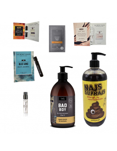 Zestaw prezentowy żel najs suprajs próbka yodeyma - glantier żel laq bad boy 500ml