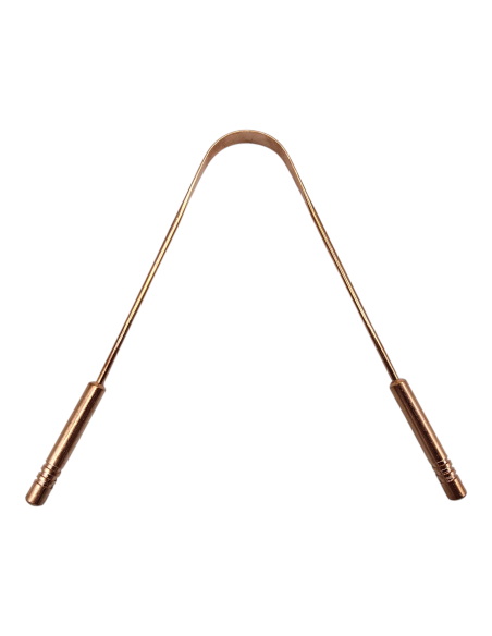 KVAAS MIEDZIANY CZYŚCIK SKROBAK DO CZYSZCZENIA JĘZYKA