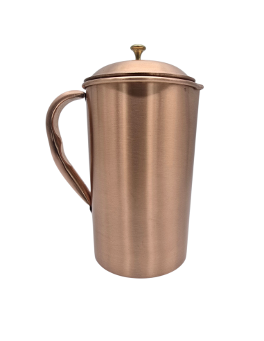 KVAAS MIEDZIANY DZBANEK GŁADKI NA WODĘ 1500 ML