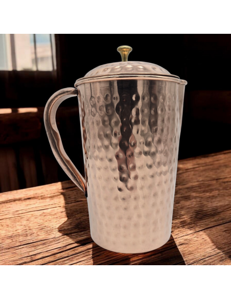 KVAAS MIEDZIANY DZBANEK MŁOTKOWANY NA WODĘ 1500 ML