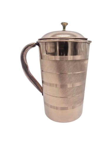 Kvaas miedziany dzbanek w pasy na wodę 2000 ml