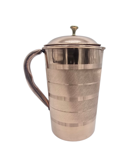 Kvaas miedziany dzbanek w pasy na wodę 2000 ml