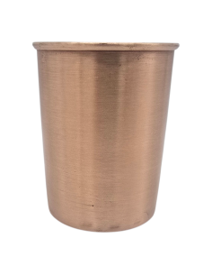 Kvaas miedziany gładki kubek szklanka na wodę 250ml