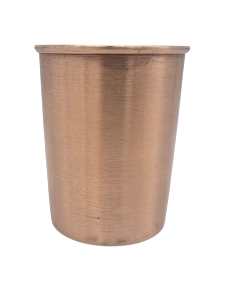 Kvaas miedziany gładki kubek szklanka na wodę 250ml