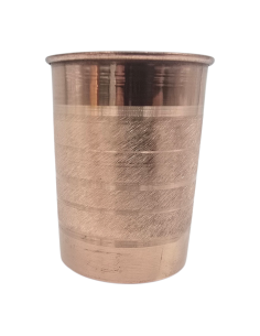 Kvaas miedziany kubek w pasy szklanka na wodę 250ml