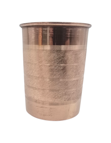 Kvaas miedziany kubek w pasy szklanka na wodę...