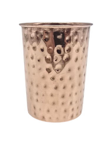 Kvaas miedziany kubek młotkowany szklanka na...