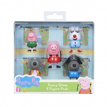 ŚWINKA PEPPA PIĘKNE STROJE PEPPY - 5 FIGUREK W OPAKOWANIU