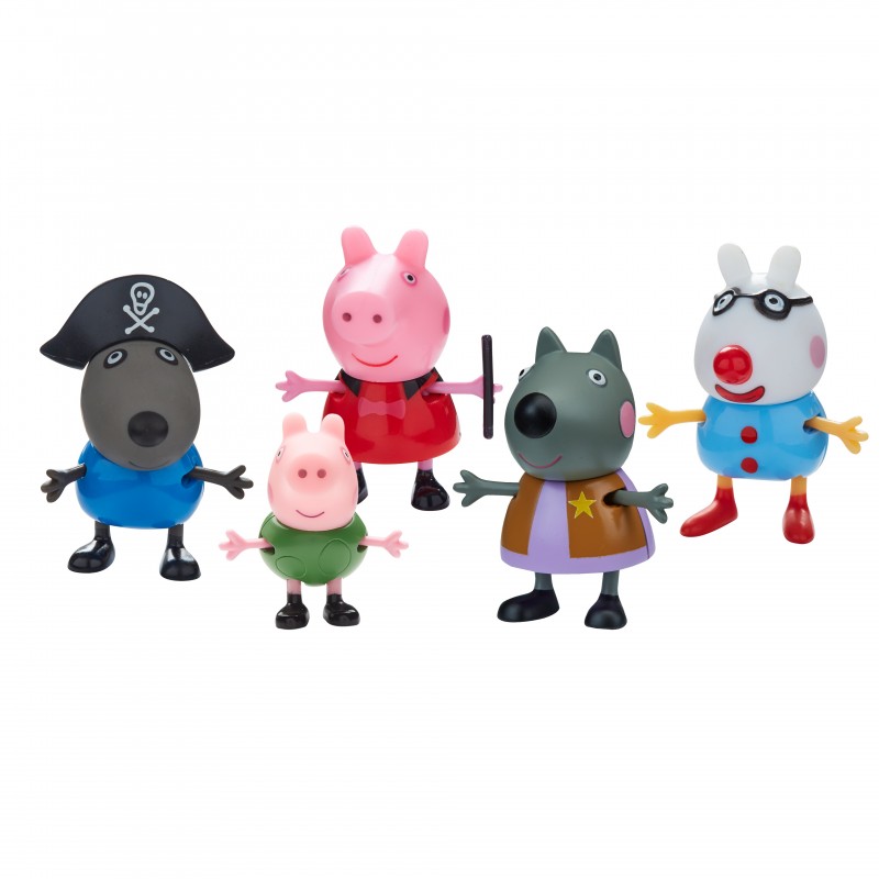 ŚWINKA PEPPA PIĘKNE STROJE PEPPY - 5 FIGUREK W...