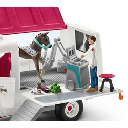 Mobilna Lecznica - Schleich 42370 Weterynarz ze źrebakiem... 2