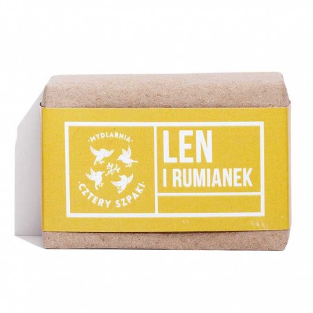 MYDLARNIA CZTERY SZPAKI MYDŁO LEN I RUMIANEK 110 g