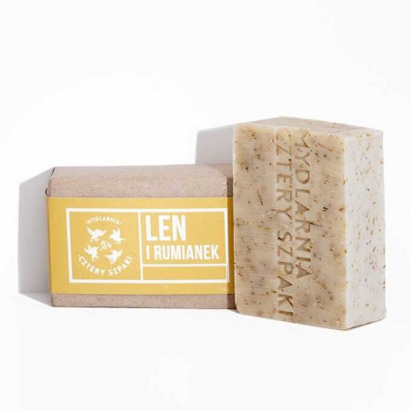 MYDLARNIA CZTERY SZPAKI MYDŁO LEN I RUMIANEK 110 g