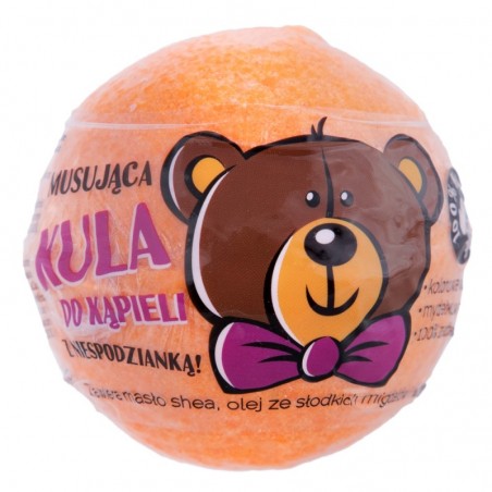 Musująca kula do kąpieli z niespodzianką - pomarańczowa LAQ